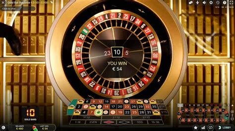 Gold Bar Roulette Live from Evolution Gaming Review.
